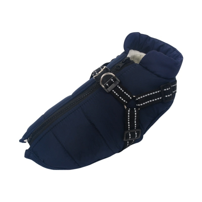 Large Dog Blue Jacket Harness