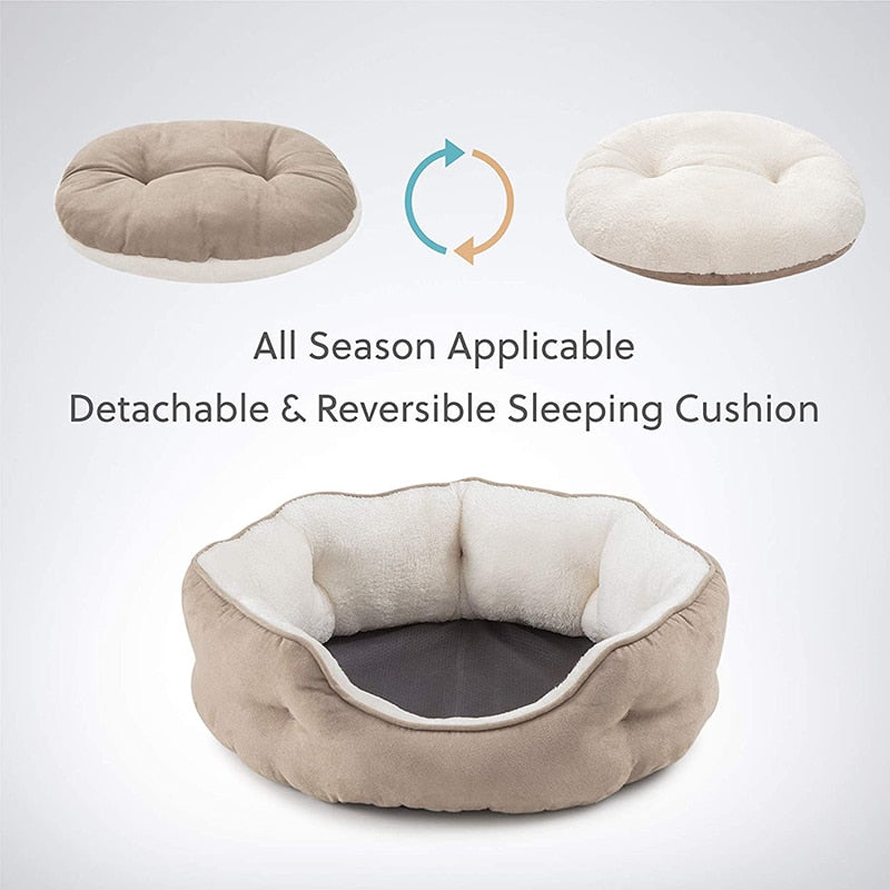 Cosy Round Cushion Small Dog Bed