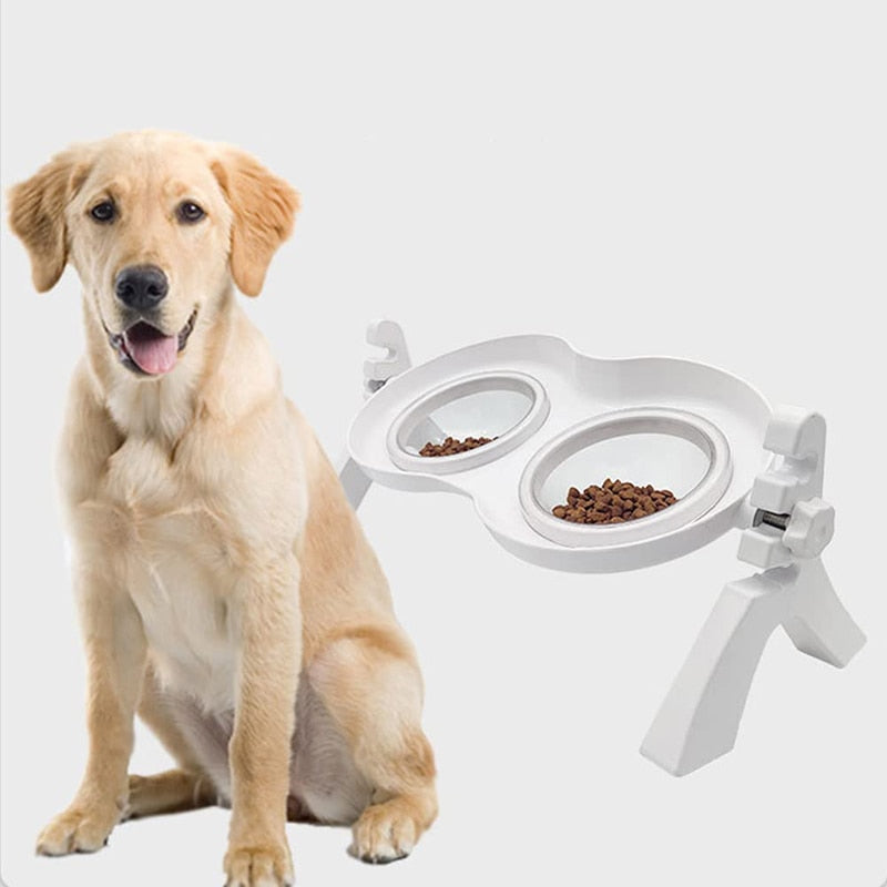 Tilted Angle Elevated Dog Bowl