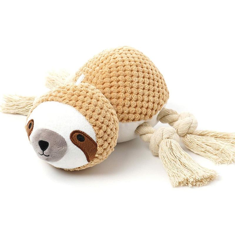 Sloth Design Squeaky Dog Toy