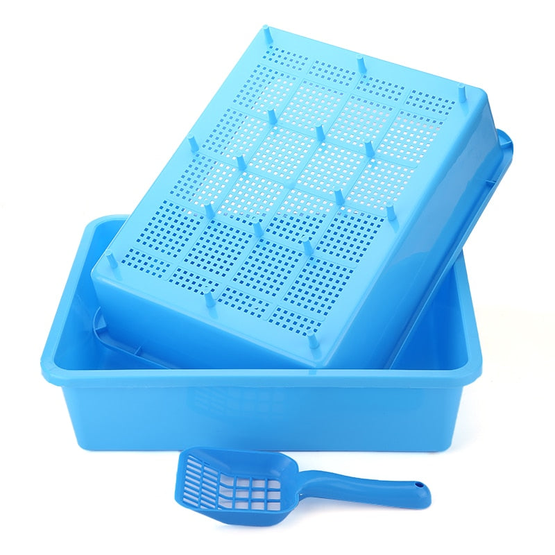 Double Layer Resin Cat Litter Tray