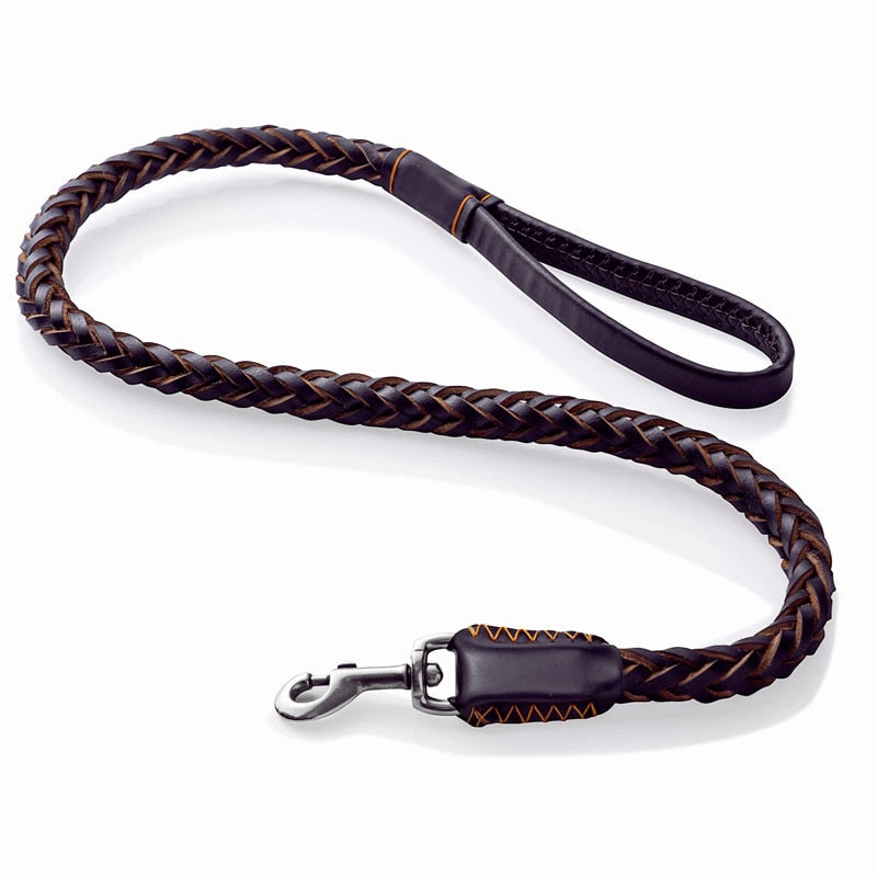 Handmade Strong Leather Dog Leash