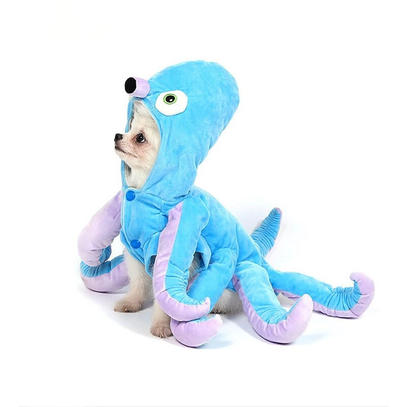 Funny Halloween Dog Octopus Costumes