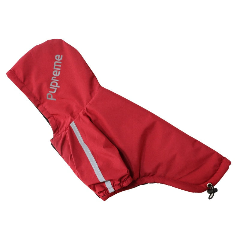 Reflective Fashion Pet Red Raincoat