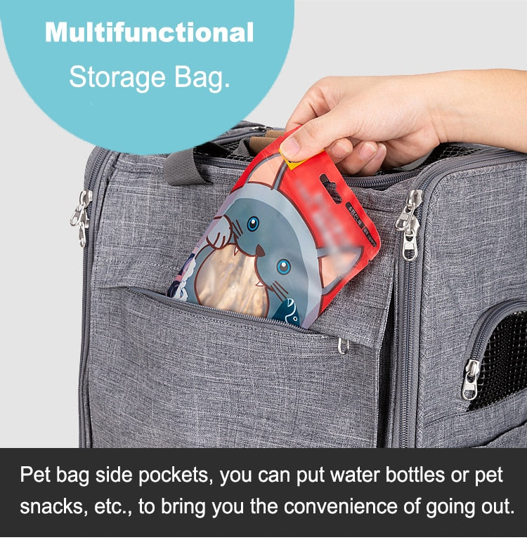 Luxury Breathable Mesh Pet Backpack