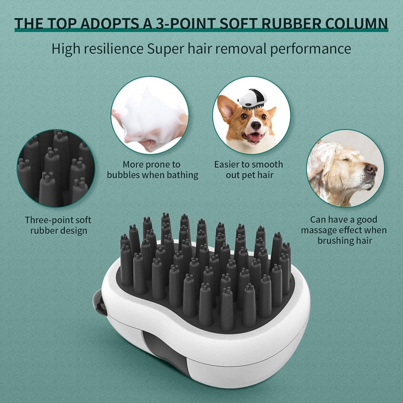 Cute Panda Shape Pet Bathing Brush