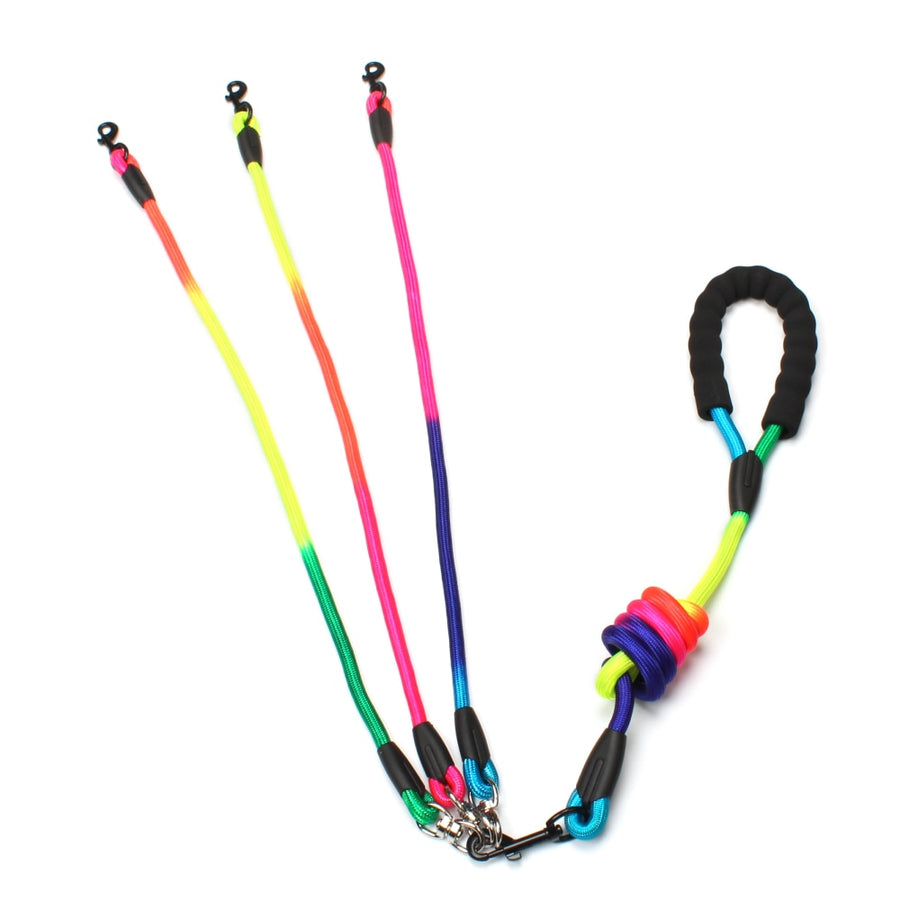 Detachable Rainbow Nylon Dog Leash