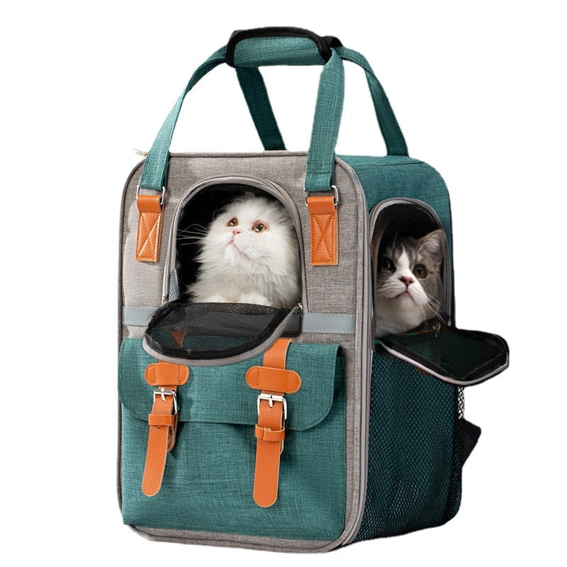 Portable Breathable Mesh Pet Backpack