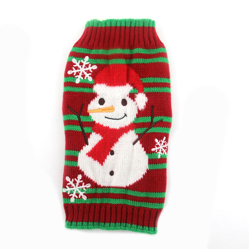 Christmas Snowman Dog Sweater