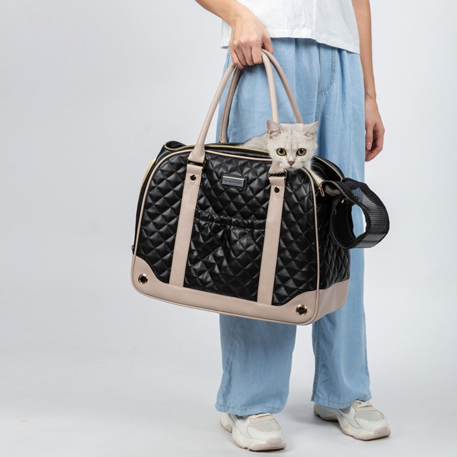 Luxury Design Leather Pet Handbag