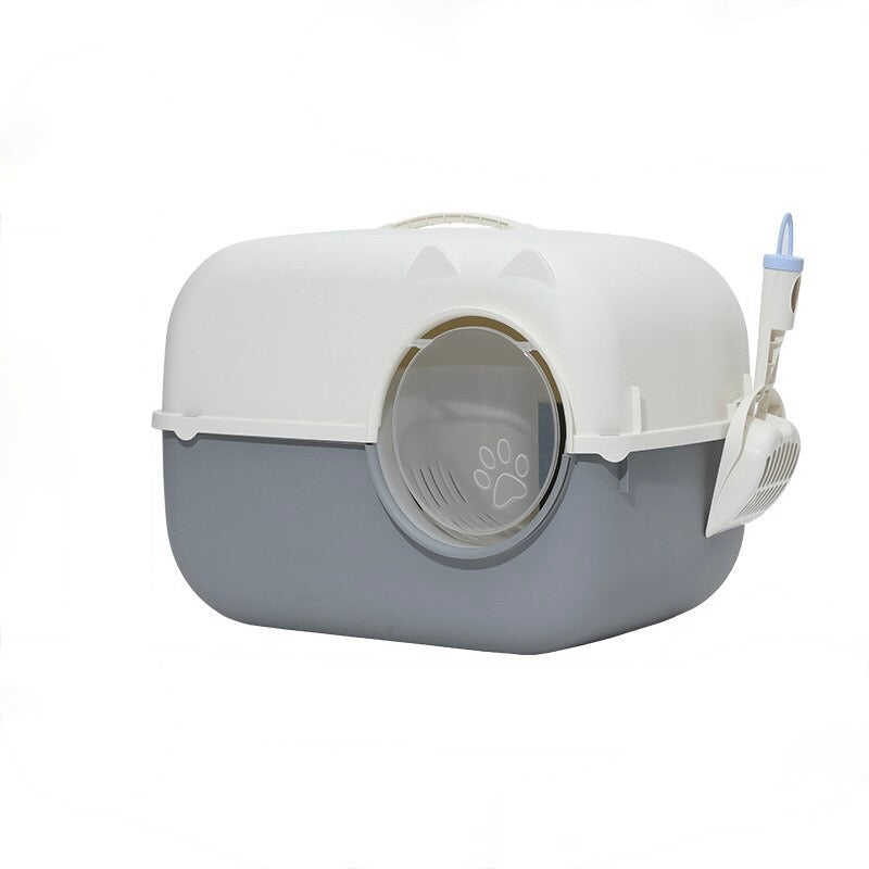 Full Enclosed Cat Toilet Sand Box