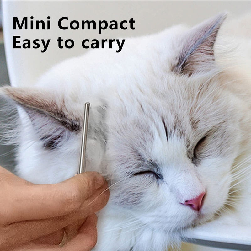 Ergonomic Wood Handle Cat & Dog Comb