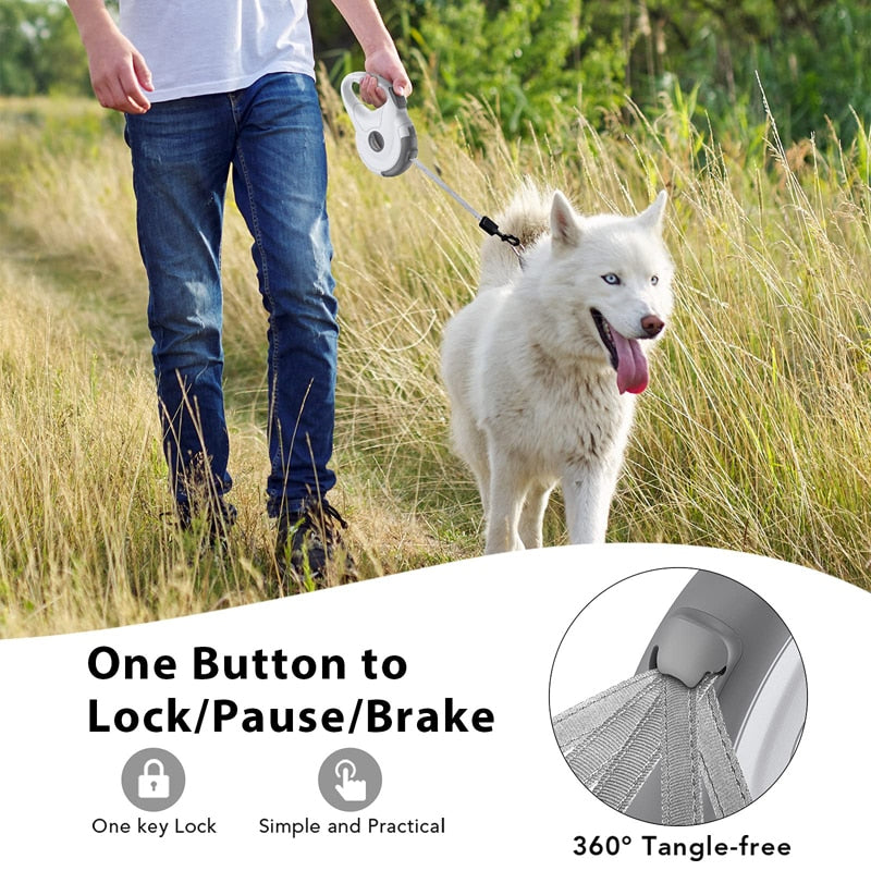 4M One Handed Brake Dog Leash