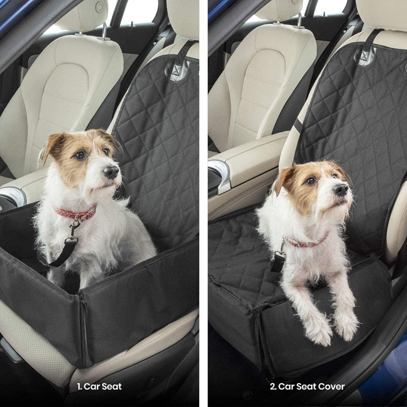 2 in 1 Dog Booster Car Seat Cover