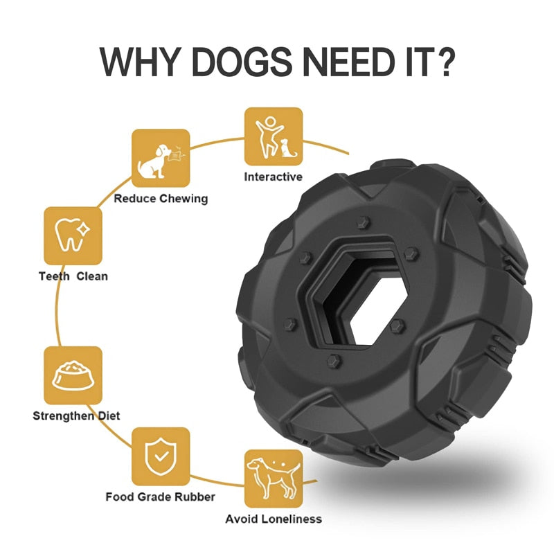 Food Dispensing Dog Tyre Chew Toys