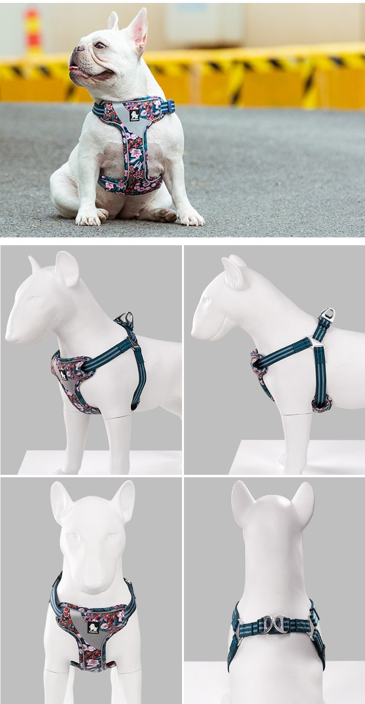 Reflective Pure Cotton Padding Dog Harness