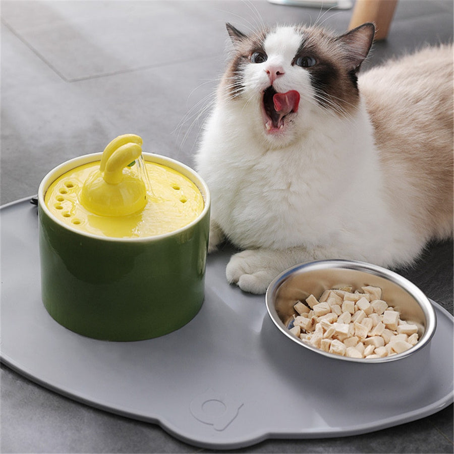 Bunny Ceramic Cats Water Fountain