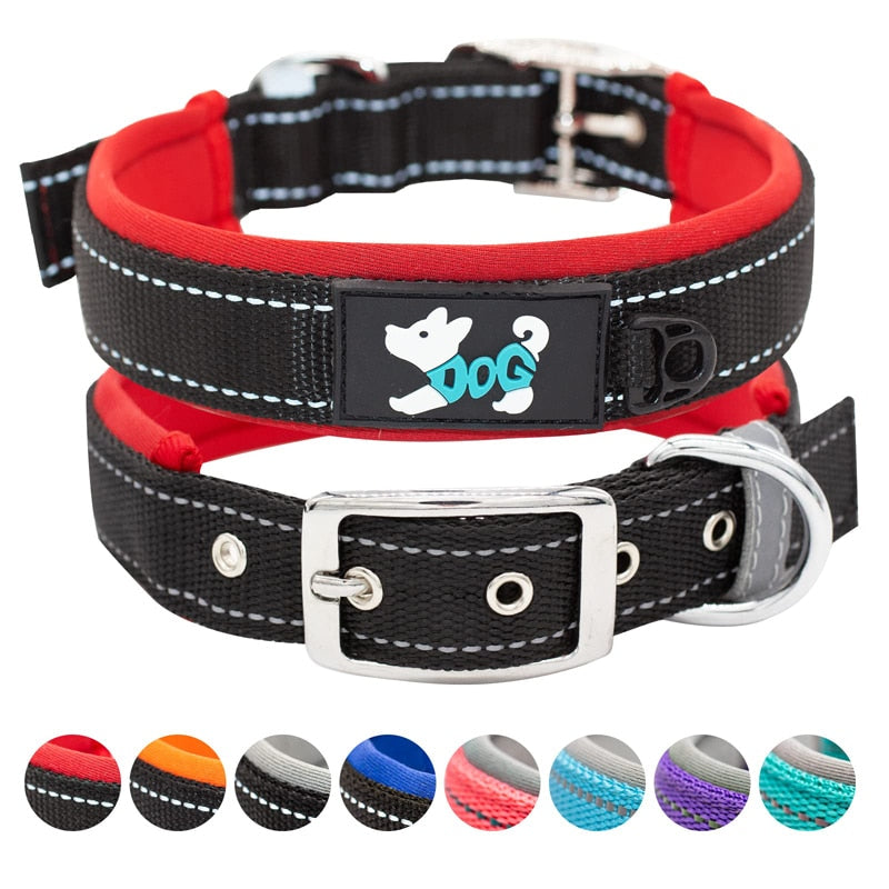 Soft Padded Reflective Dog Collar