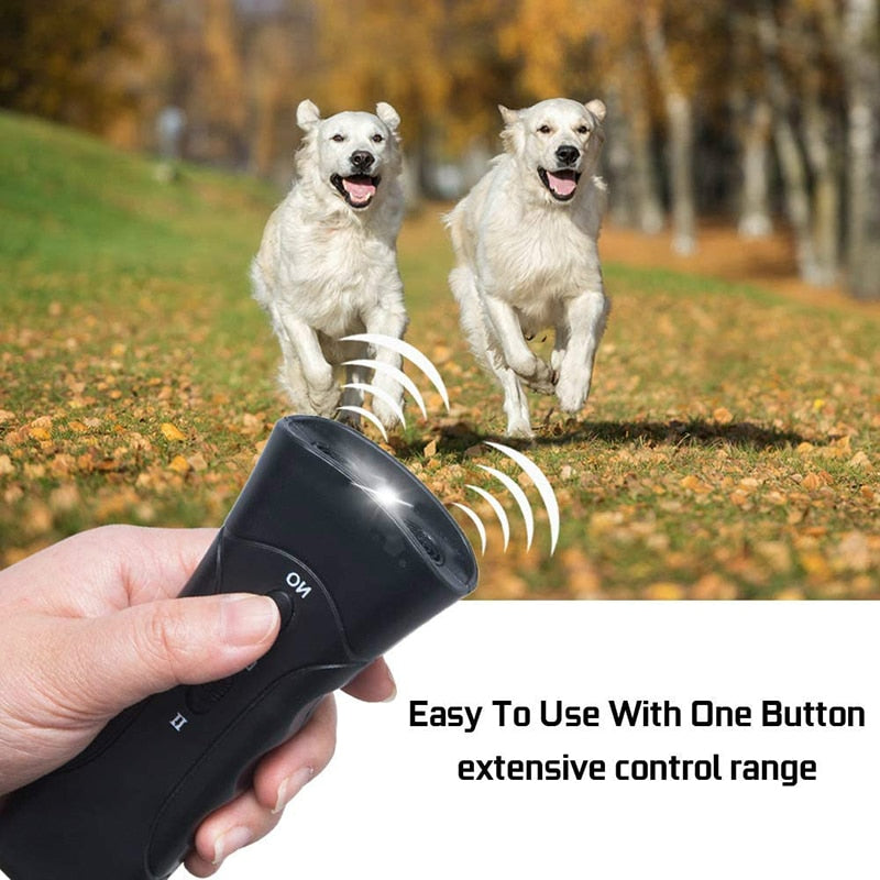 LED Flashlight Ultrasonic Dog Repeller