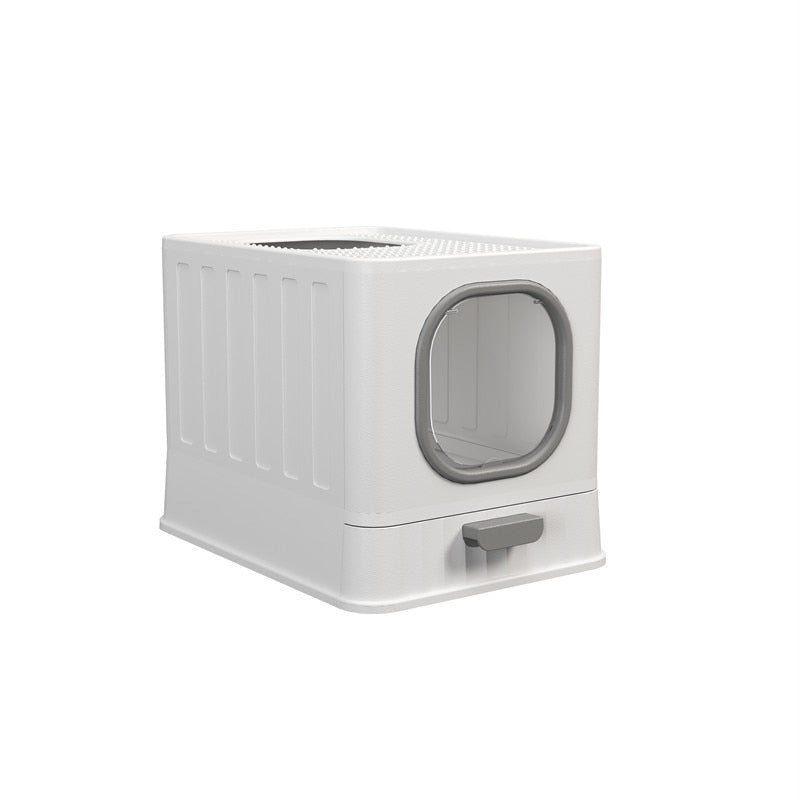 Fully Enclosed Splash Proof Cat Litter Box