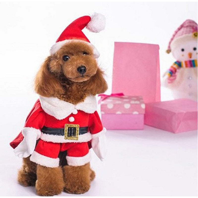 Christmas Santa Claus Dog Costumes