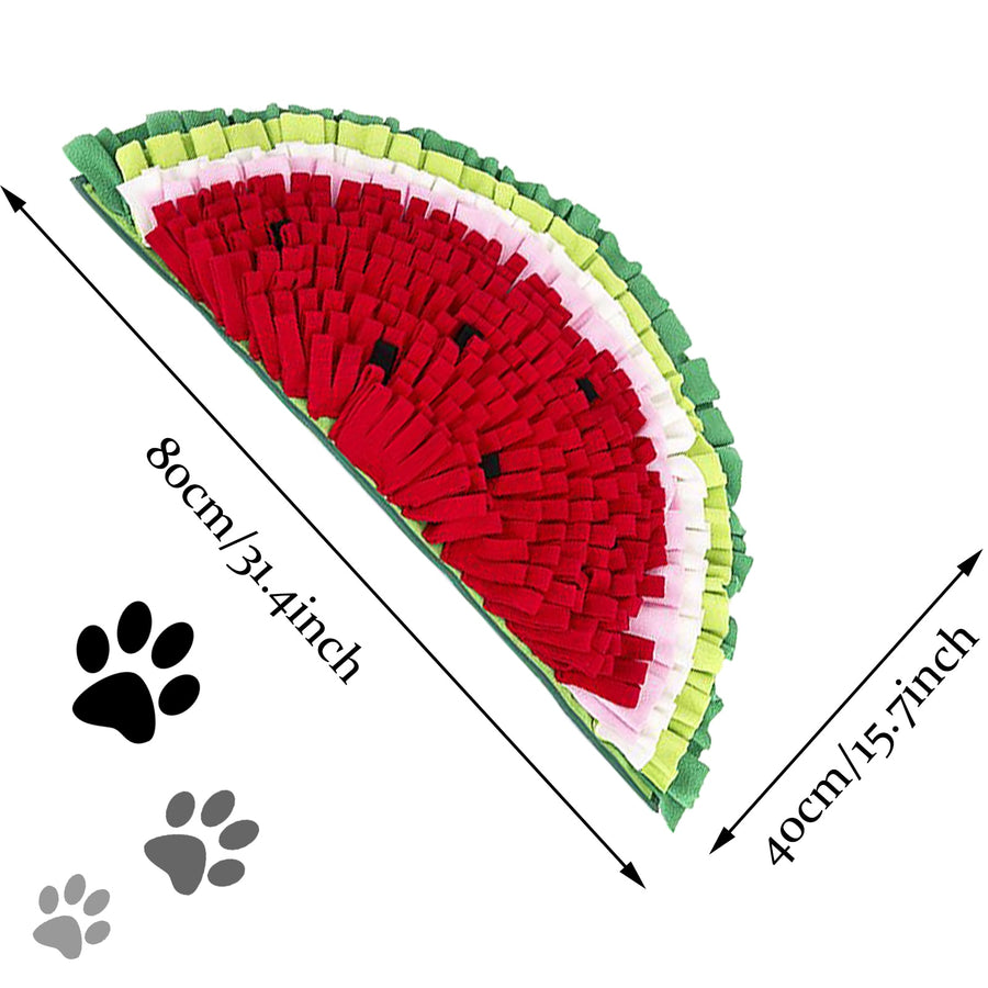 Watermelon Shape Dog Feed Mat