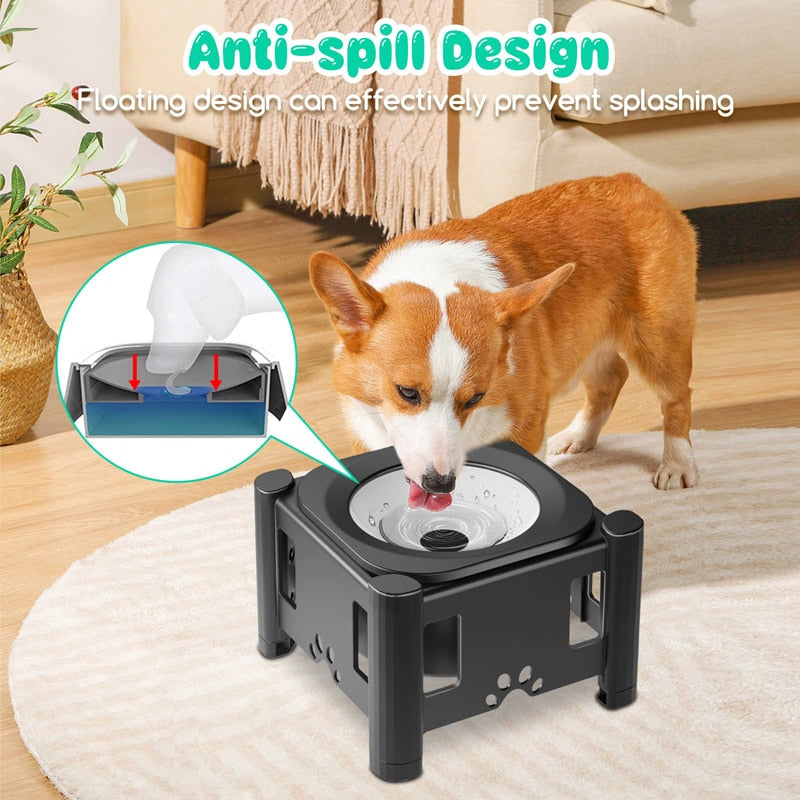 2.2L No Spill Elevated Dog Bowls