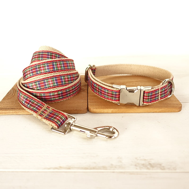 Scottish Plaid Dog Collars And Leads