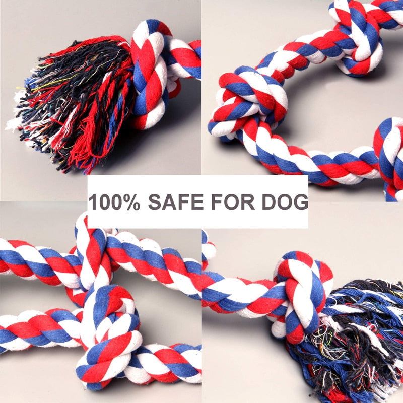 Tough Natural Cotton Pet Rope Chew Toys