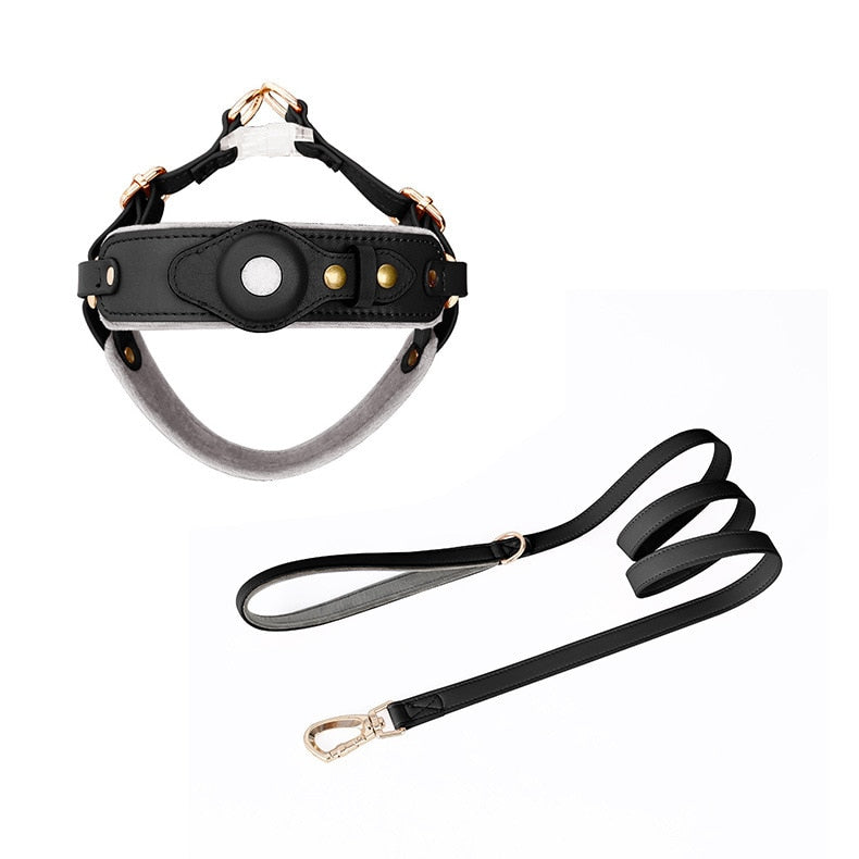 Leather Dog Chest Strap Dog Collar