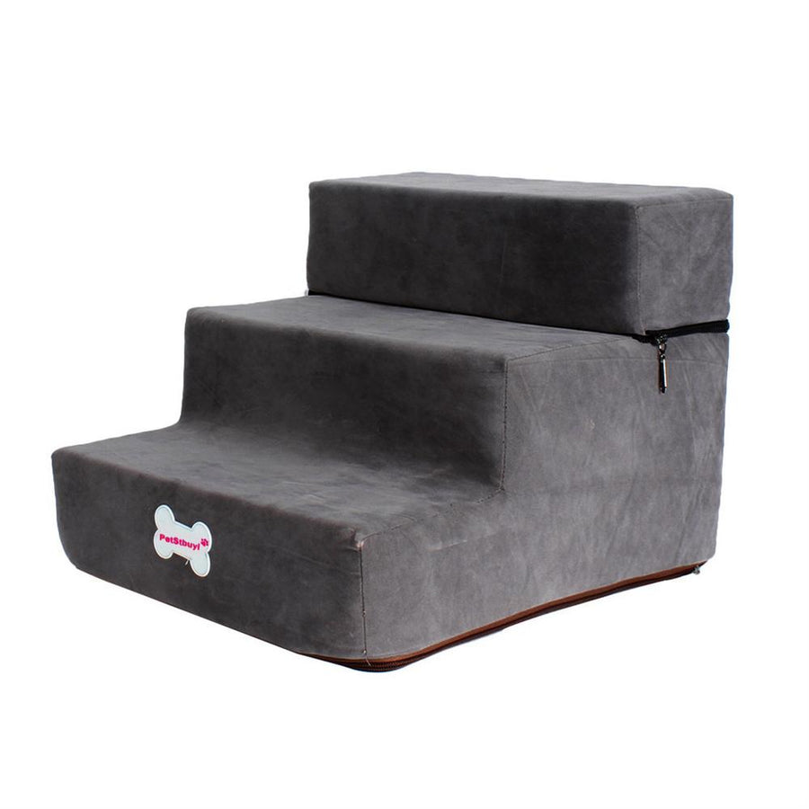 Faux Fleece 3 Tiers Pet Steps