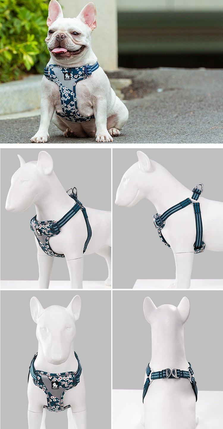 Reflective Pure Cotton Padding Dog Harness