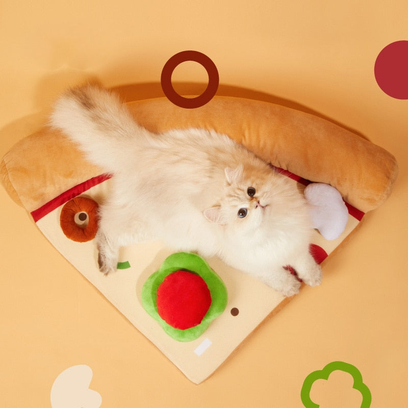 Cat Litter Pizza Soft Bed