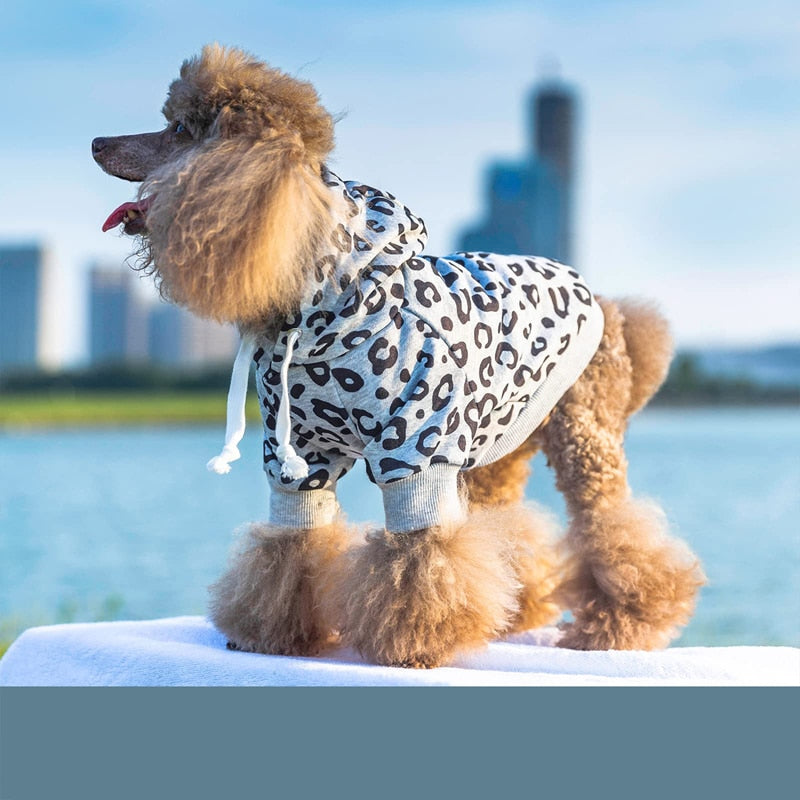 Warm Cotton Fleece Dog Hoodies