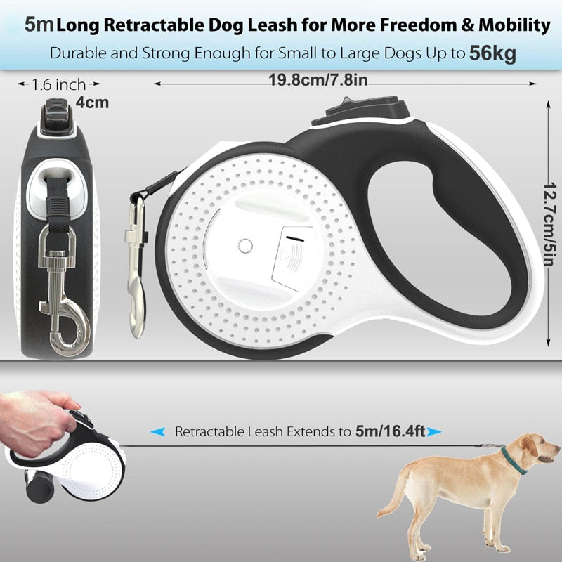 Premium Retractable Dog Leash