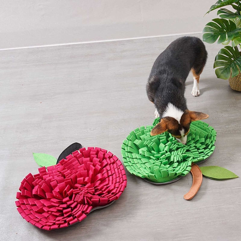 Cute Apple Shape Dog Snuffle Mat