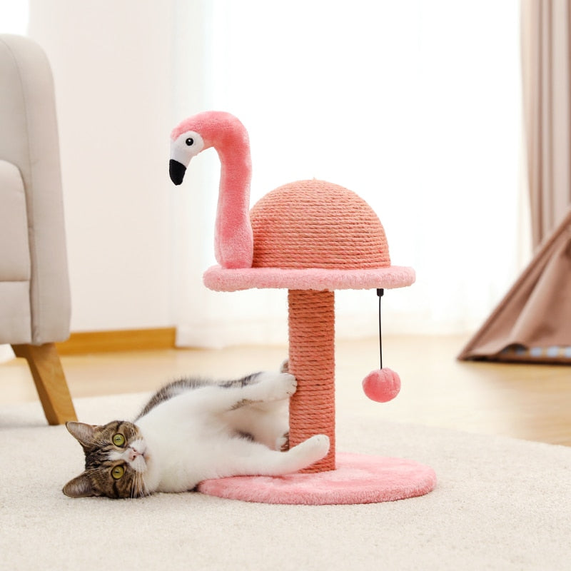 Flamingo Cat Scratching Post