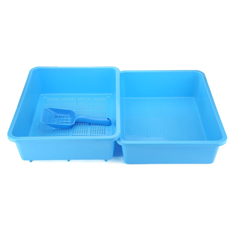 Double Layer Resin Cat Litter Tray