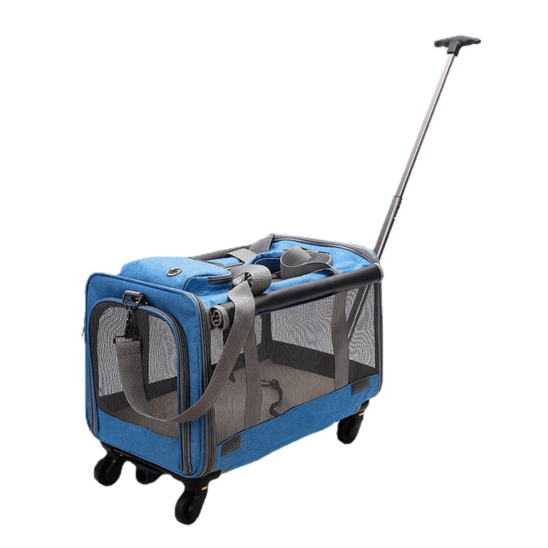 Pet Carrier With Detachable Wheels