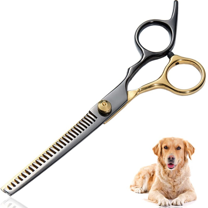 Professional Ergonomic Grip Pet Grooming Scissors