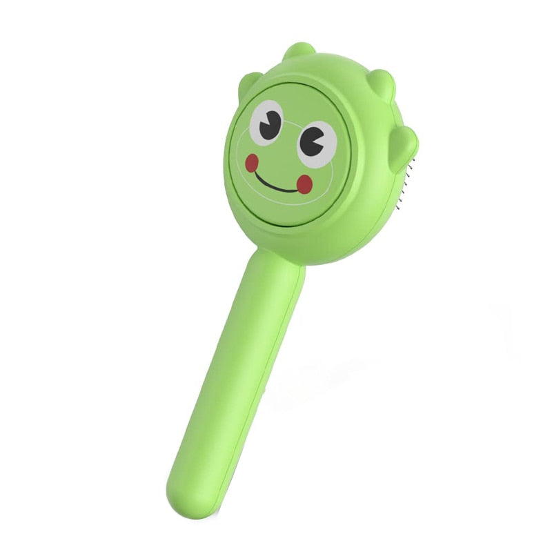 Self Cleaning Frog Design Dog Brush