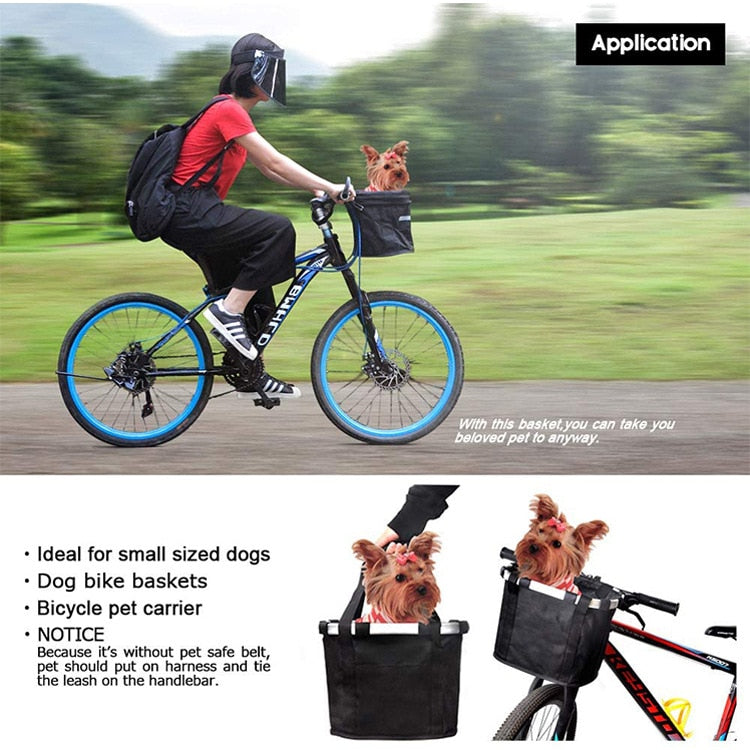 Bicycle Front Basket Dog Carrier