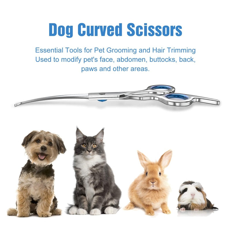 Professional Curved Dog Grooming Scissors