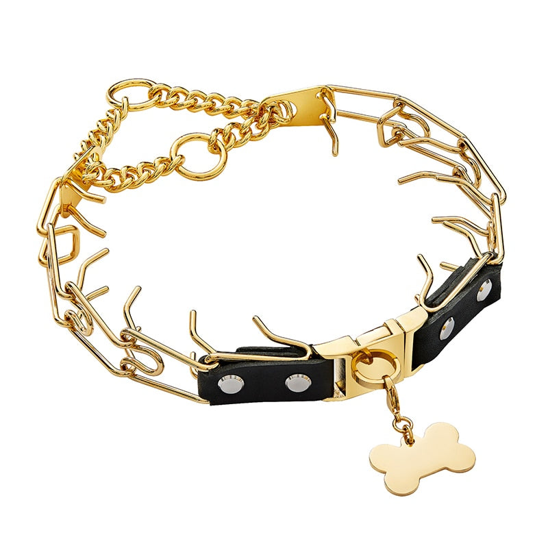 Quick Snap Buckle Dog Prong Collar