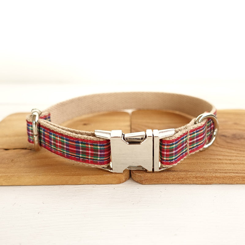 Scottish Plaid Dog Collars And Leads