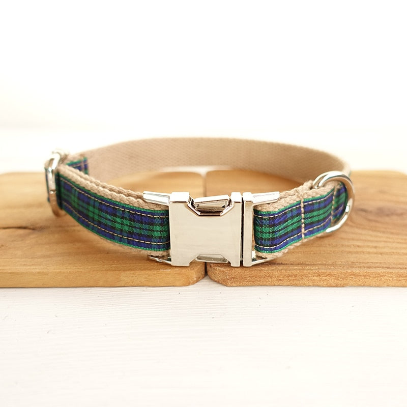 Scottish Plaid Dog Collars And Leads