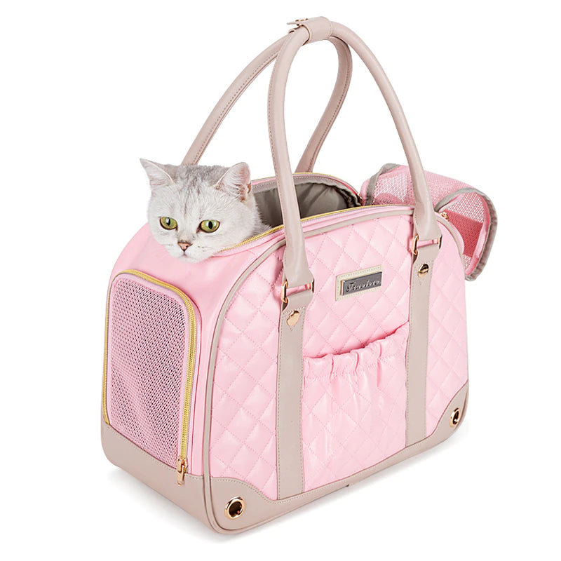 Luxury Design Leather Pet Handbag