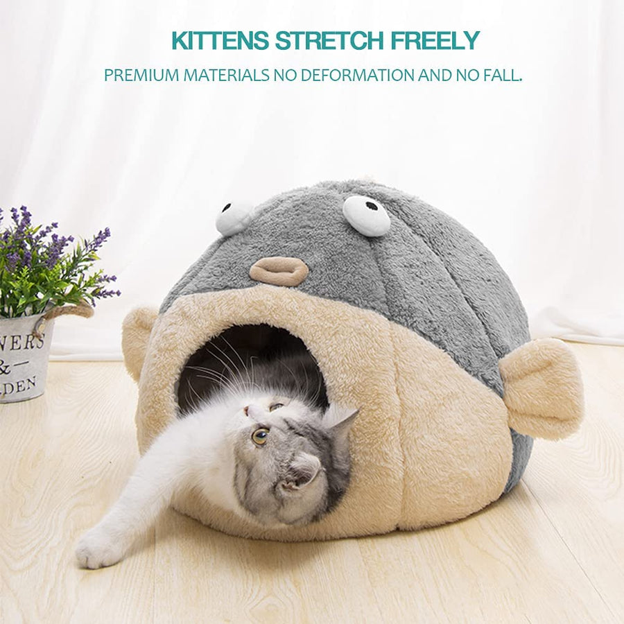 Premium Pufferfish Cat Bed