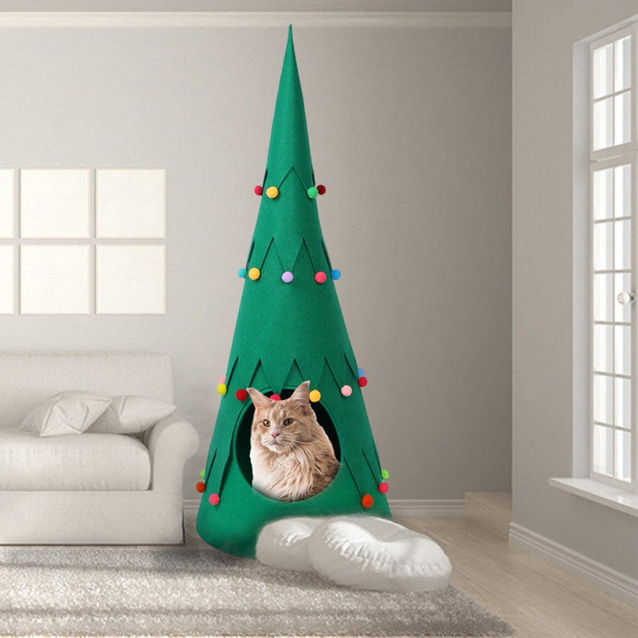 Christmas Tree Cat Bed