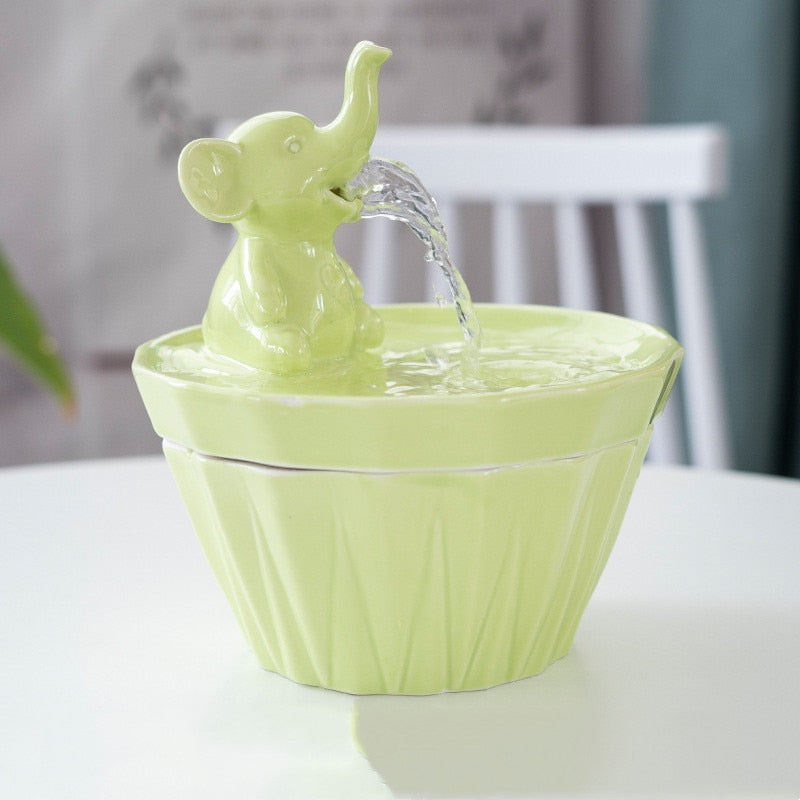 1.2L Elephant Design Pets Water Fountain